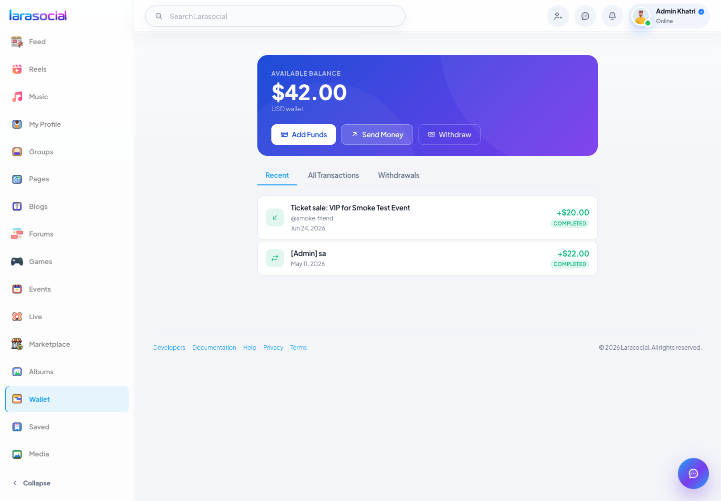 Wallet and points